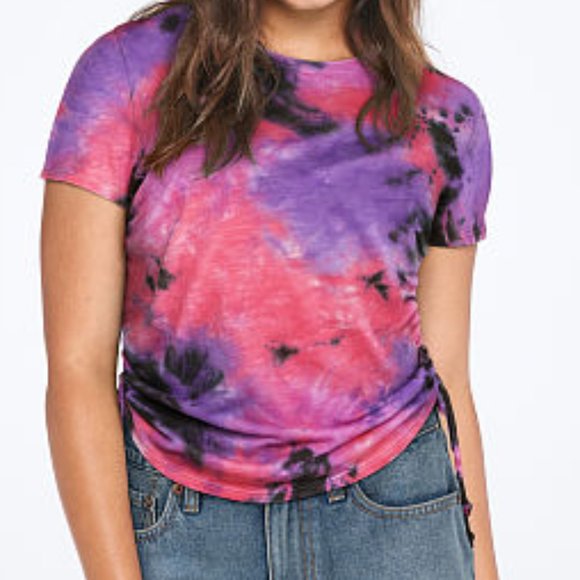 PINK Victoria's Secret Tops - Pink Victoria’s Secret Tie Dye Tee Shirt Top NWT